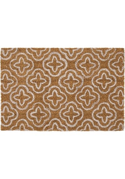 Coco Desenli Kıl Kapı Önü Paspası 40x60 3683 Natural