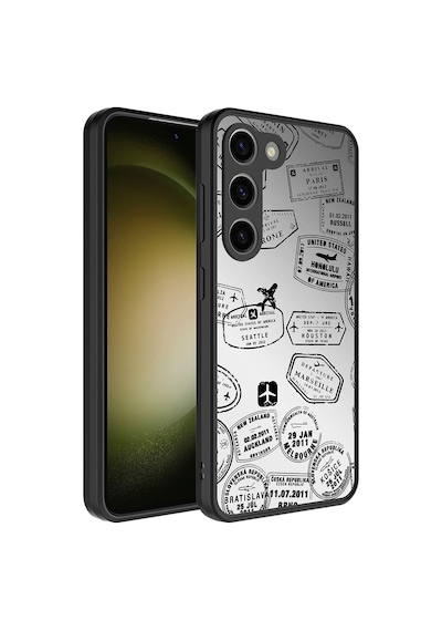 Galaxy S23 Plus Uyumlu Aynalı Desenli Kamera Korumalı Parlak Zore Mirror Kılıf-seyahat Seyahat