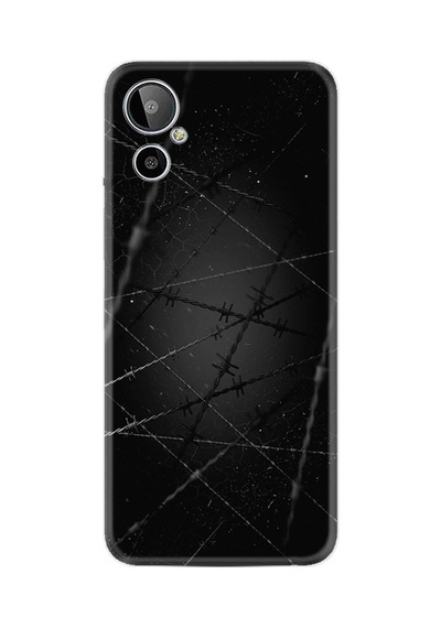 General Mobile Gm 23 Se Kılıf Silikon Desen Özel Seri Dikenli Tel 1779