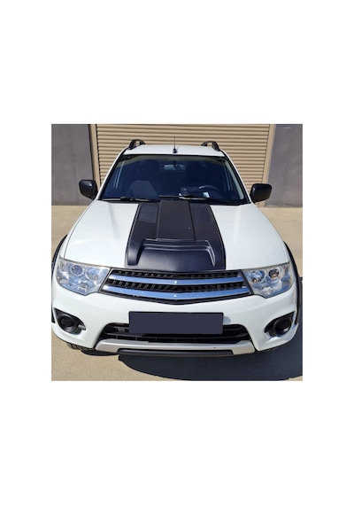 Mitsubishi L200 2007-2014 Kaput Scoop Kaplama Kaput Üstü Hava Girişi Görünümlü Kaplama Siyah