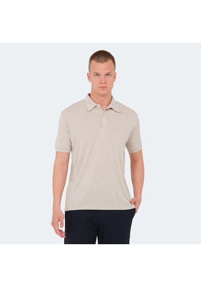 Slazenger KATSURO Erkek Polo Yaka Bej Tişört