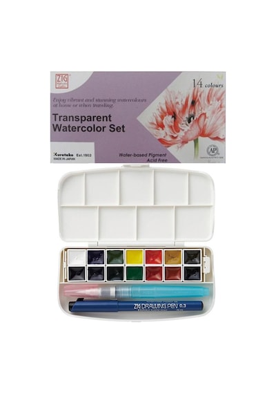 Zig Transparent Watercolor Set 14 Renk