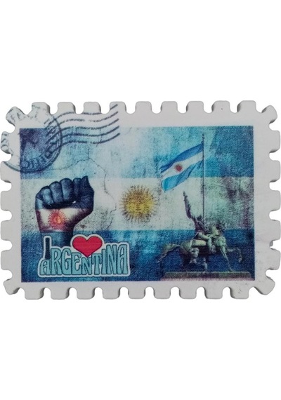 Arjantin Temalı Pul Magnet