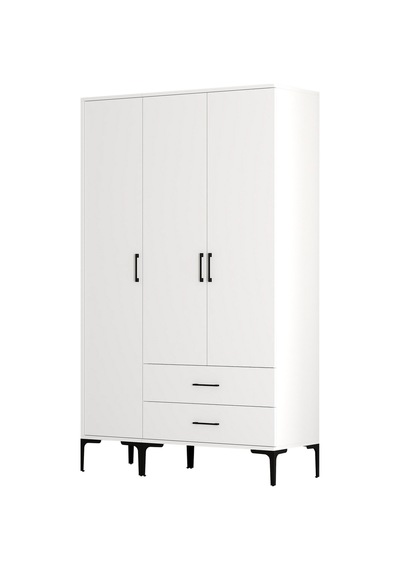 Variant Kumsal 3 Kapılı St Gardrop - Beyaz / Beyaz