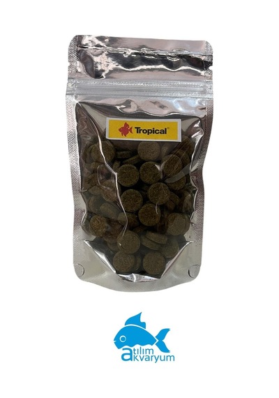 3 Algae Tablet Yem, Cama Yapışan Balık Yemi 25 Adet 10 Gram