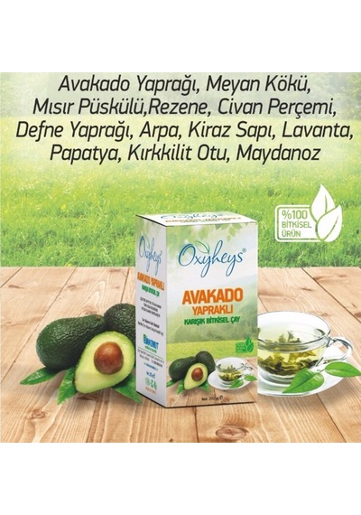 Oxyheys Avakado Yapraklı Karışık Bitisel Çay