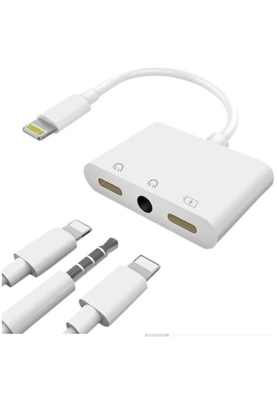 Lightning Kulaklık Şarj Çoklayıcı Çevirici Dönüştürücü Adaptör
