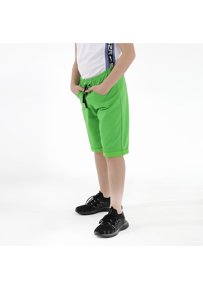 Slazenger Page Erkek Çocuk Şort Yeşil Yeşil