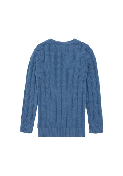 U.S. Polo Assn. Erkek Çocuk Koyu Mavi Basic Bisiklet Yaka Kazak 50288889-VR032
