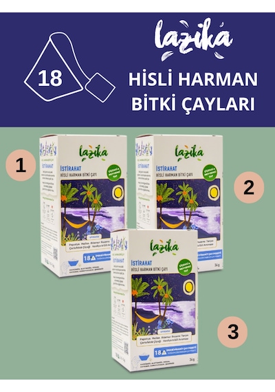 3'lü Set Pasifloralı Uyku Çayı 3 18 Adet