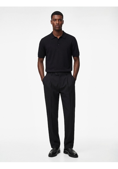Koton Regular Fit Kol Detaylı Düğmeli Polo Yaka Kısa Kollu Triko Tişört Siyah 6sam70005ht Siyah Koton Regular Fit Kol Detaylı Düğmeli Polo Yaka Kısa Kollu Triko Tişört Siyah 6sam70005ht Siyah
