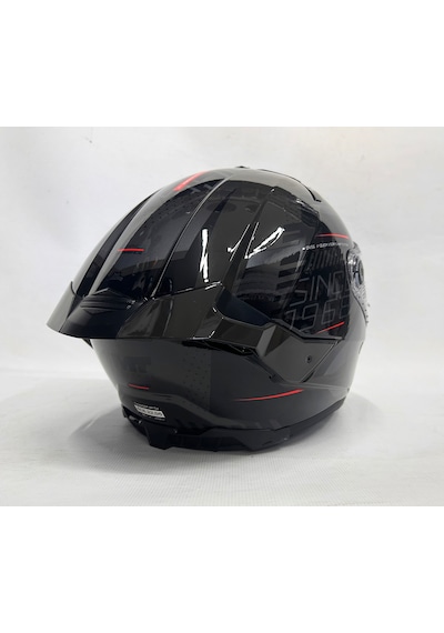 Mt Thunder 4sv R Luminence D1 Şefaf Vizörlü Kask Parlak Renk - Iç Güneş Vizörlü Sİyah