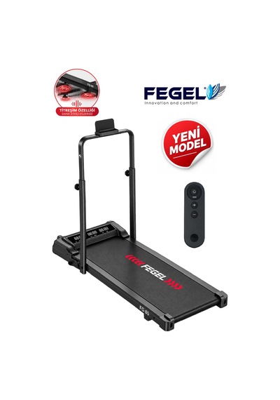 FG-80 2 HP Motorlu Katlanabilir Titreşimli Koşu ve Yürüyüş Bandı – Eğimli, Bluetooth FitShow Destekli