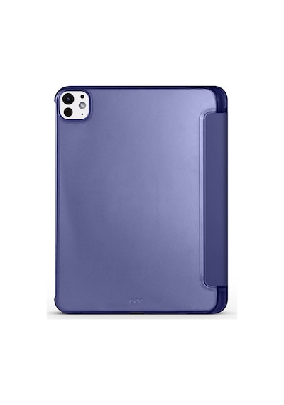 Apple Uyumlu iPad  Pro 11 2025 M5 Mkst Smart Cover Kalem Bölmeli Standlı 1-1 Kılıf - Mavi Tablet Kılıfı