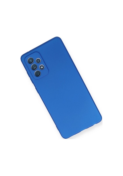 Samsung Galaxy  Uyumlu - A72 Kılıf First Silikon - Mavi