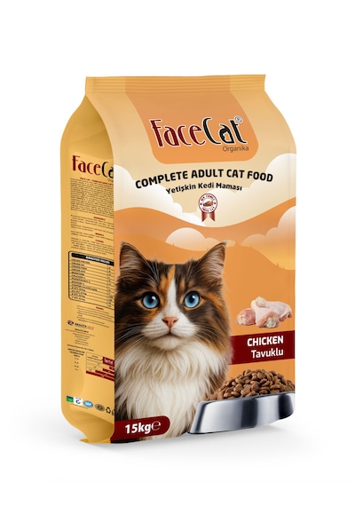 Face Cat Tavuk Etli Yetişkin Kedi Maması 15 KG