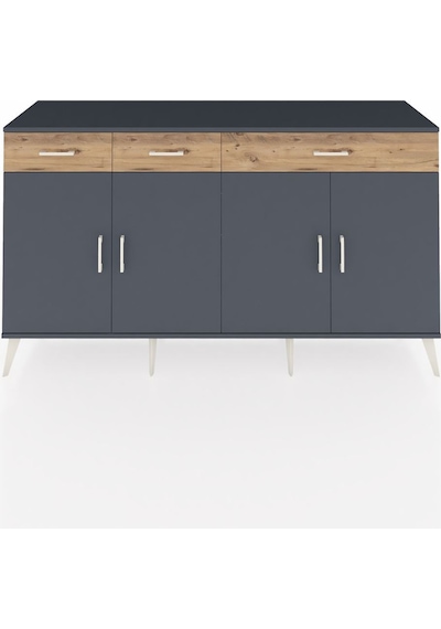 Hyperion Konsol 4 Raflı 3 Çekmeceli 4 Kapaklı 176x44x99 Antrasit-antrasit/çam Antrasit - Antrasit Hyperion Konsol 4 Raflı 3 Çekmeceli 4 Kapaklı 176x44x99 Antrasit-antrasit/çam Antrasit - Antrasit