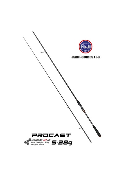 Fujin Procast 265cm 5-28 Gr Spin Kamışı Std