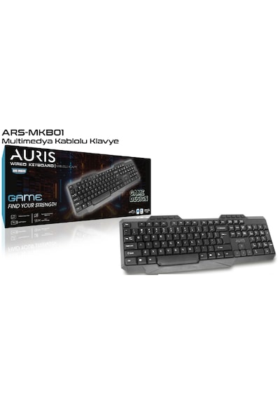 Auris ARS-MKB01 Multimedya Kablolu Q Klavye