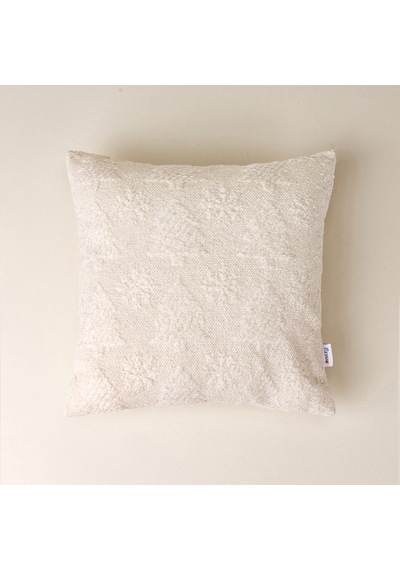 Soft Etva Kırlent - Ekru - 40x40 Cm Çok Renkli
