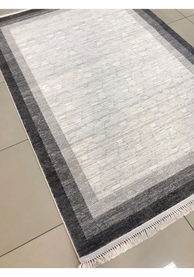 Padişah Halı Santo 60886 095 Serisi Akrilik Salon Oturma Yatak Odası Halısı Gri - Antresit