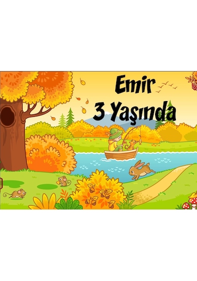 Son Bahar Temalı Doğum Günü Afişi 100x150 Cm