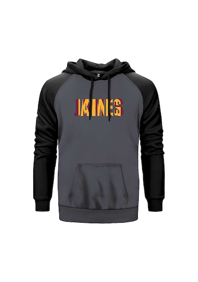 Lebron J. Yazı Gri Renk Reglan Kol Sweatshirt Gri