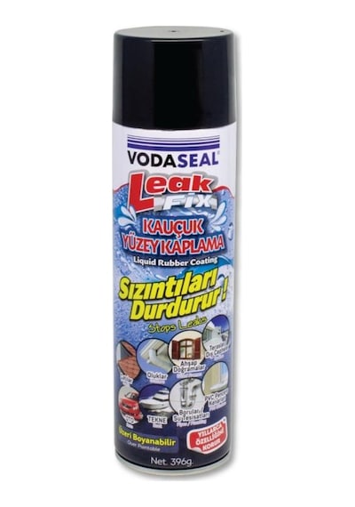 Vodaseal Leak Fix Sprey Kauçuk Kaplama Siyah  396Gr