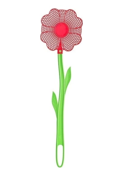 Plastik Çiçek Figürlü Esnek Sineklik Sinek Raketi 5 Adet 5 Adet