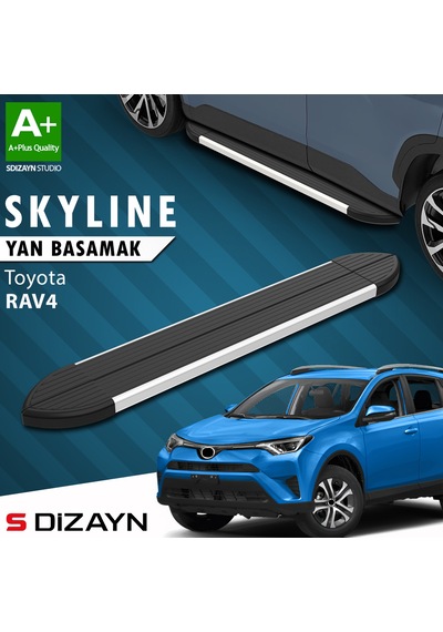 S-dizayn Toyota Rav 4 4 Skyline Aluminyum Yan Basamak 173 Cm 2013-2017 A+ Kalite