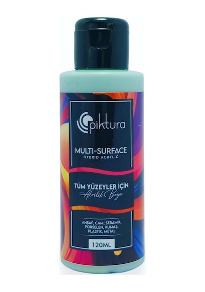 Multi-surface Hibrit Akrilik Boya, 120ml, Su Bazlı, Ahşap Cam Seramik Metal Kumaş Plastik İçin Zeytin Yeşili
