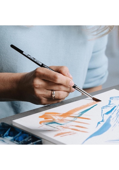 Da Vinci Watercolor Suluboya Serisi 5598 Casaneo Fırçası, Yuvarlak, Yeni Dalga Sentetik, Beden 6