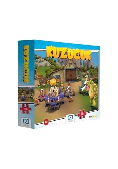 Kuzucuk 60 Parça 34x24cm Çocuk Puzzle Yapboz Serisi