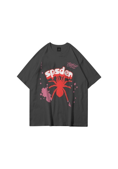 Tarzsokak Unisex Sp5der Antrasit Tshirt Gri