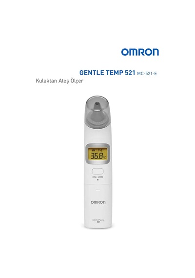 Omron Gentle Temp Işıklı Kulaktan Ateş Ölçer 521