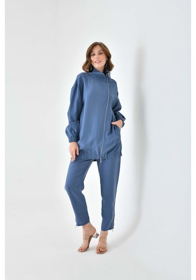 Ftz Women Kadın Modal Pantolonlu Takım İndigo 30716-indigo İndigo