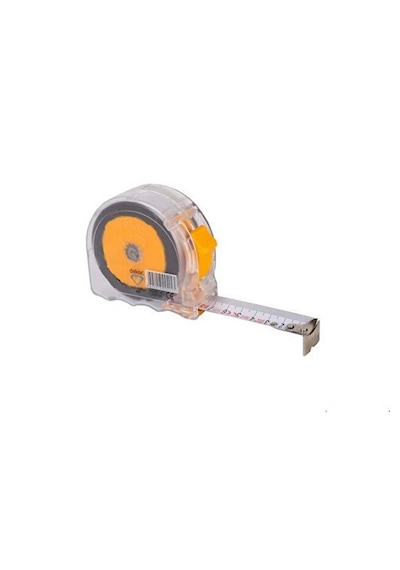408 Profesyonel Şeffaf Kasa Darbeye Dayanıklı Şerit Metre Çelik Ölçü Bandı 5 Mt X 25 Mm 5 M