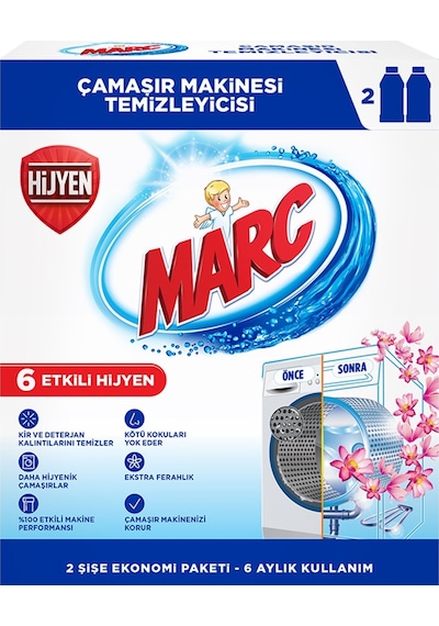 Marc Çamaşır Makinesi Temizleyici 4 Adet x 250 Ml.