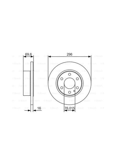 Bosch 0986479a51 Arka Fren Disk Aynası Daily Iı 09 02 Daily Iıı 05 06 2996028