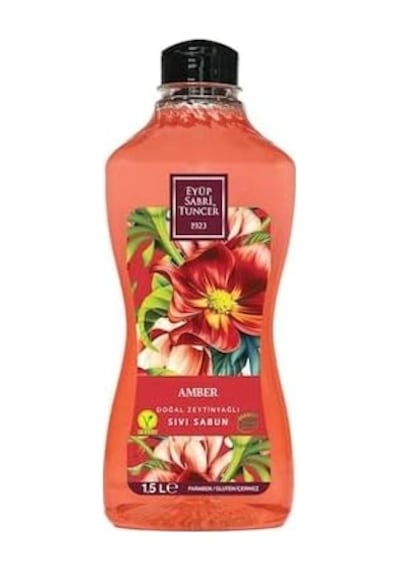 Eyüp Sabri Tuncer Doğal Zeytinyağlı Sıvı Sabun Amber 1.5 Litre Pet Şişe