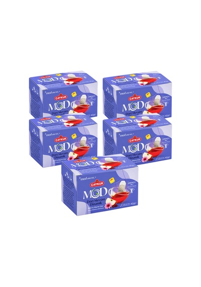 Mod Dört Mevsim Dinamik Bardak Poşet Çay 2x20 40gr. Beşli Paket