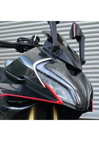 Cf Moto 450sr Far Yanı Ve Ön Kafa Derin Karbon Kaplama Modeli