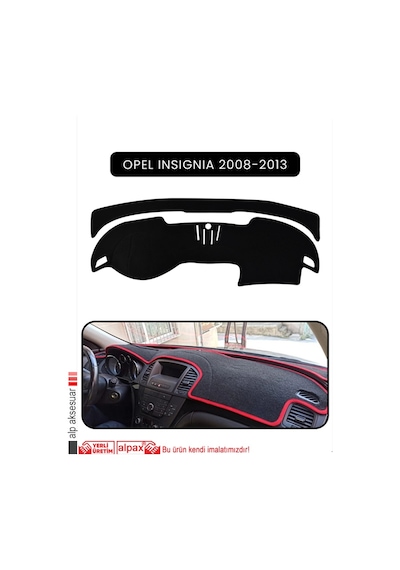 Opel Insignia 2008-2013 Torpido Koruma Halısı Siyah Kenar