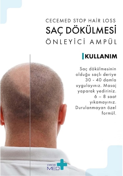 Cecemed Stop Hair Loss Saç Dökülmesine Karşı Ampül 30 X7 Ml
