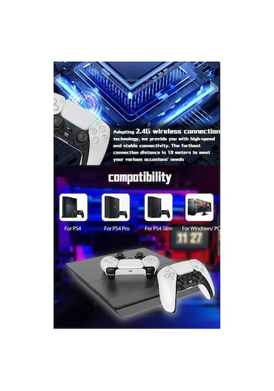 Zenvia P4 Plus Bluetooth Titreşimli Ps4/ps5  Pc Telefon Joystick Kablosuz Oyun Kolu Znv2026
