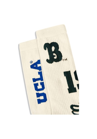 Ucla Romelos 2'li Yeşil-mavi Uzun Jakarlı Pamuk Standard Fit Unisex Çorap