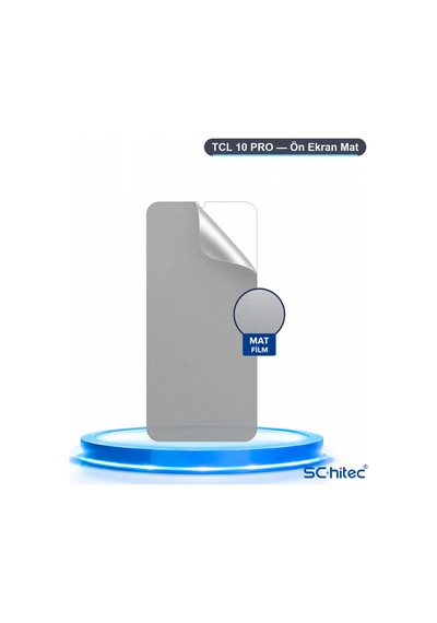 Schitec Tcl 10 Pro Uyumlu Ön Yüzey Mat Hidrojel Ekran Koruyucu