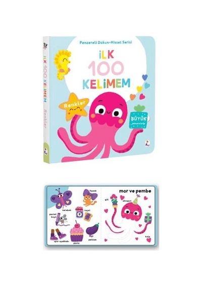 İlk 100 Kelimem Renkler Pencereli Dokun-hisset - Ayho-759478