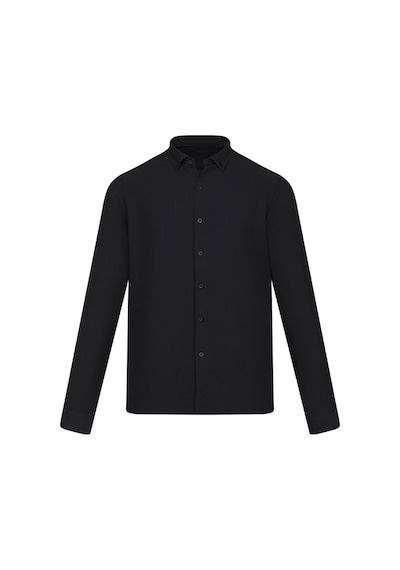 Hatemoğlu Siyah Comfort Fit Düğmeli Yaka Uzun Kollu Casual Gömlek 4111999 Hatemoğlu Siyah Comfort Fit Düğmeli Yaka Uzun Kollu Casual Gömlek 4111999