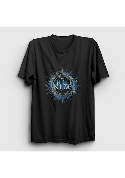Presmono Unisex Snake Arch Enemy T-shirt Siyah